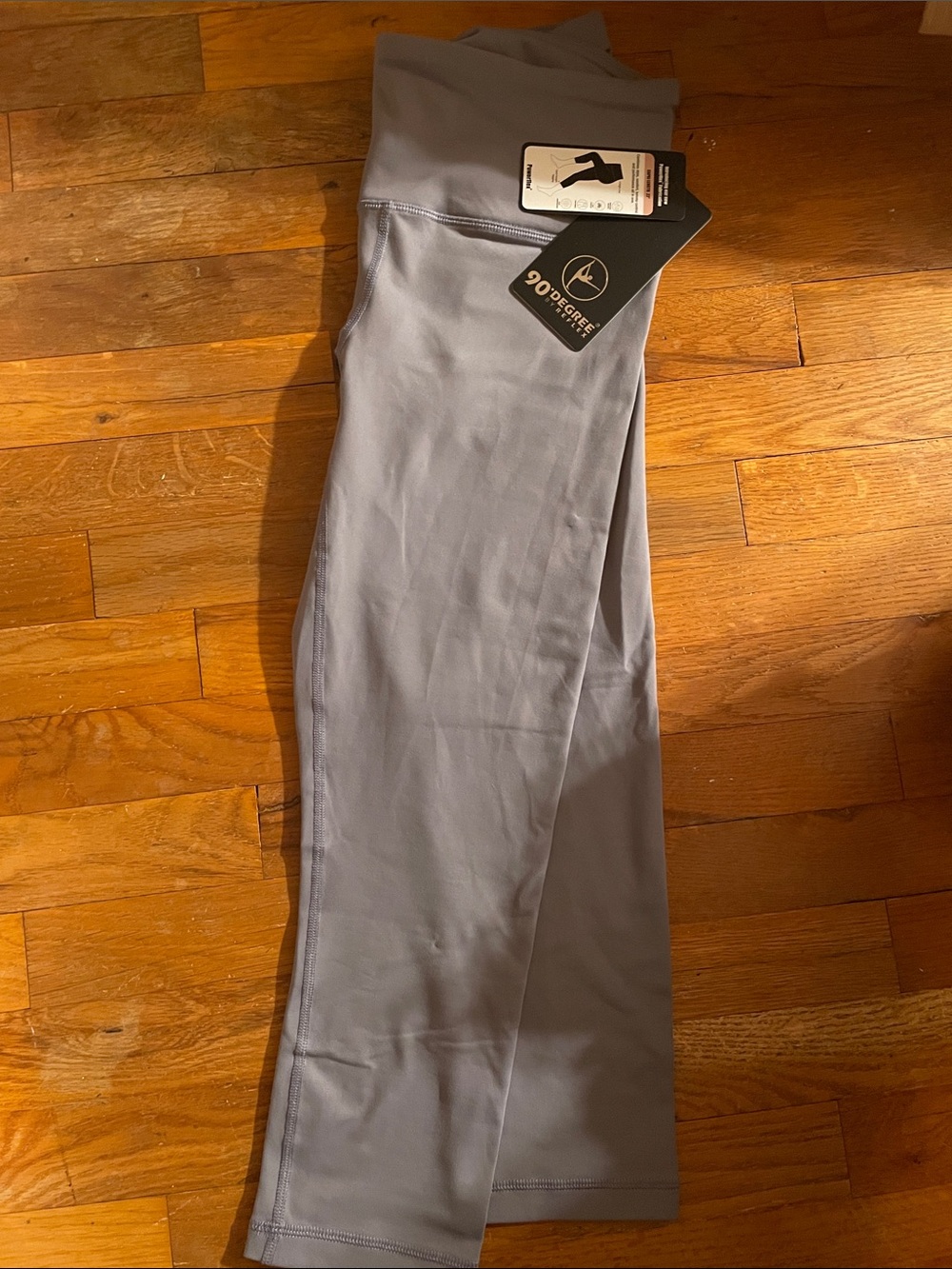 90 Degree by Reflex Leggings Quicksilver Dusky Purple/Gray NWT W Size M